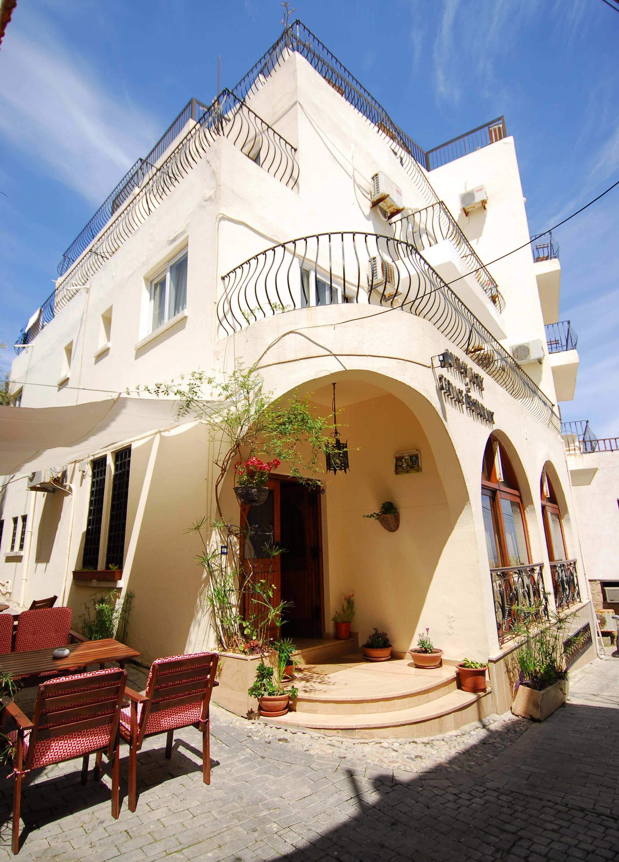british hotel entrance