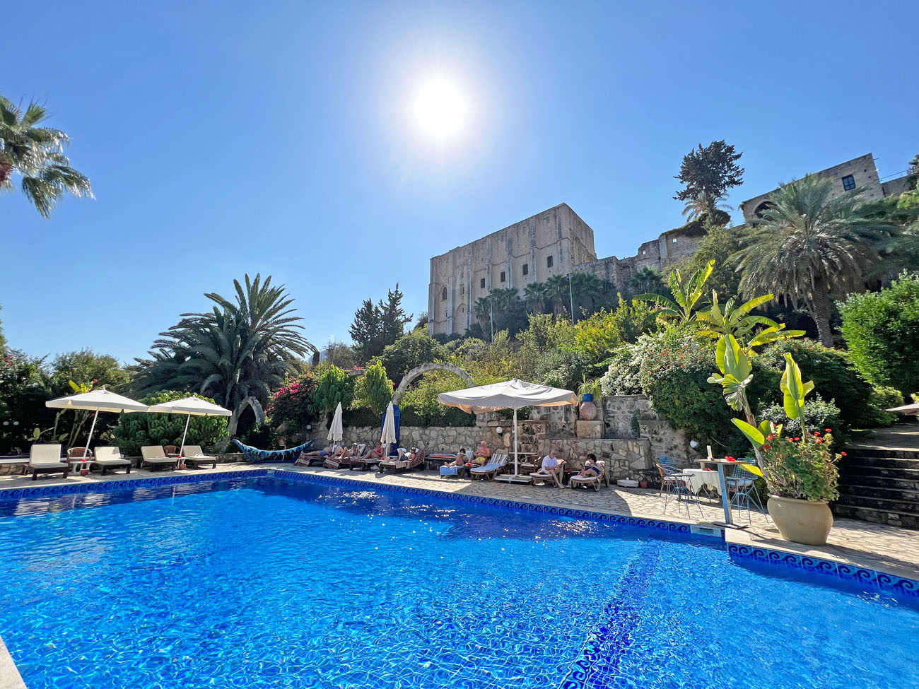 38 bellapais pool view north cyprus