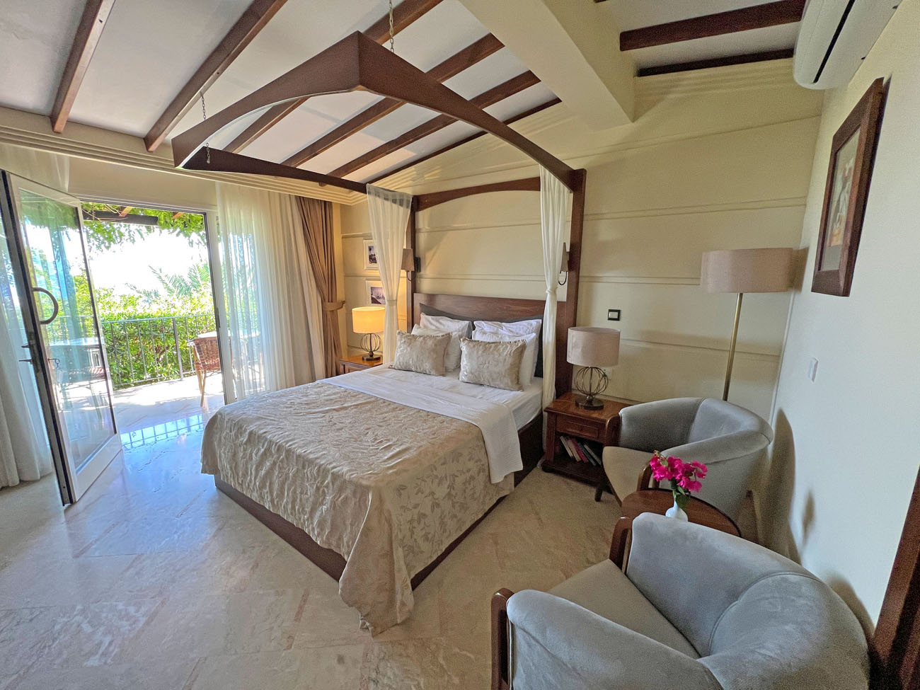 studio bedroom view bellapais gardens kyrenia